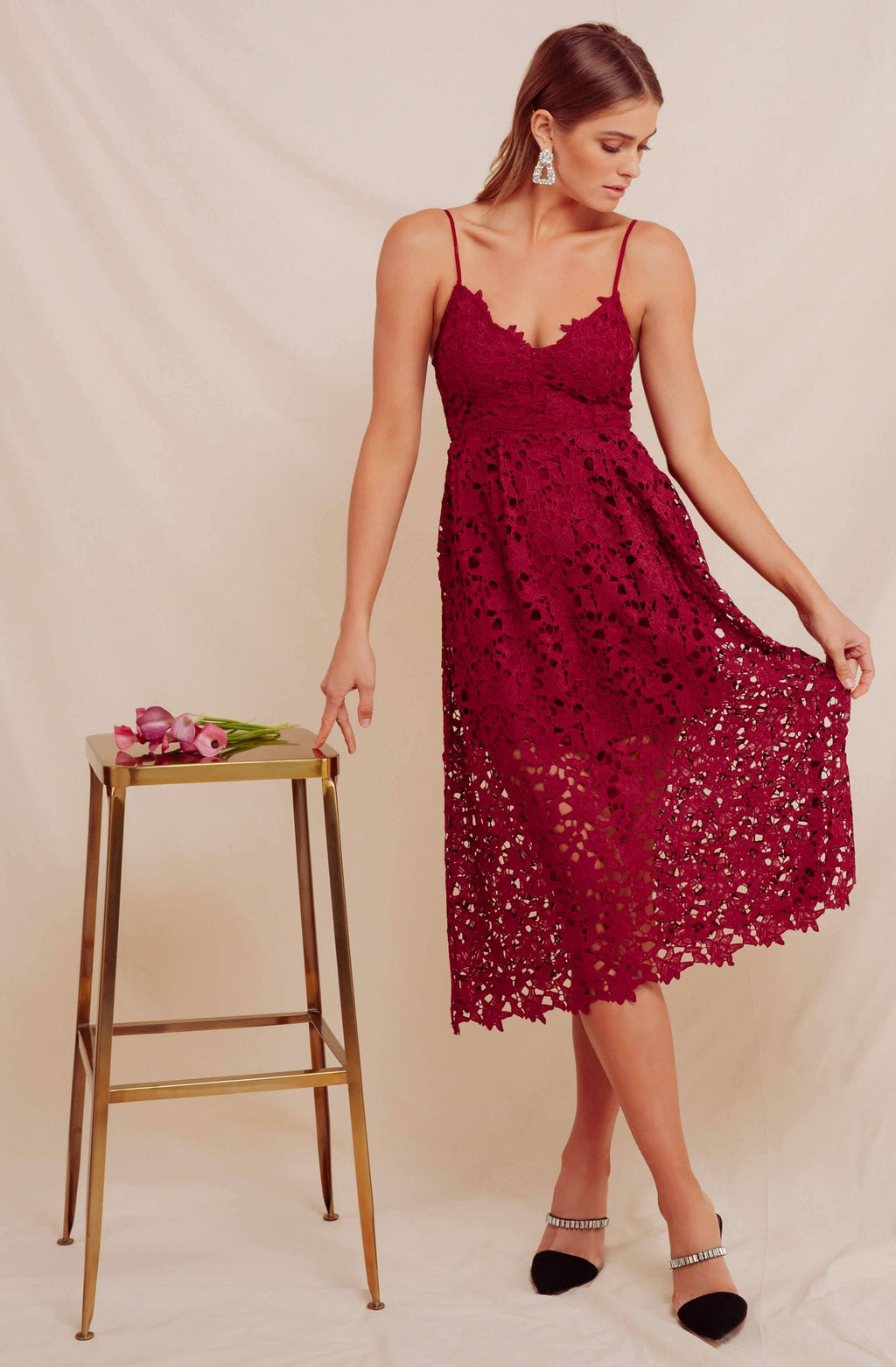 A Line Midi Dress J291