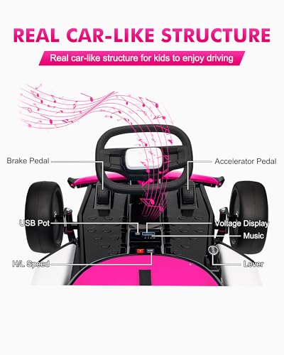 Red Electric Drift Go Kart W355