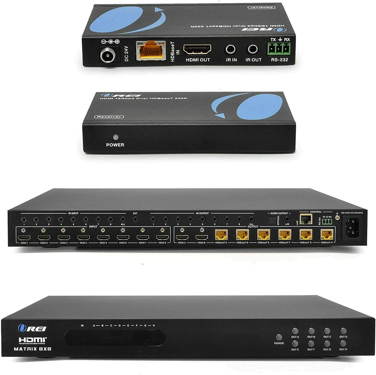 8X8 4K HDMI Matrix Switcher Extender O5931