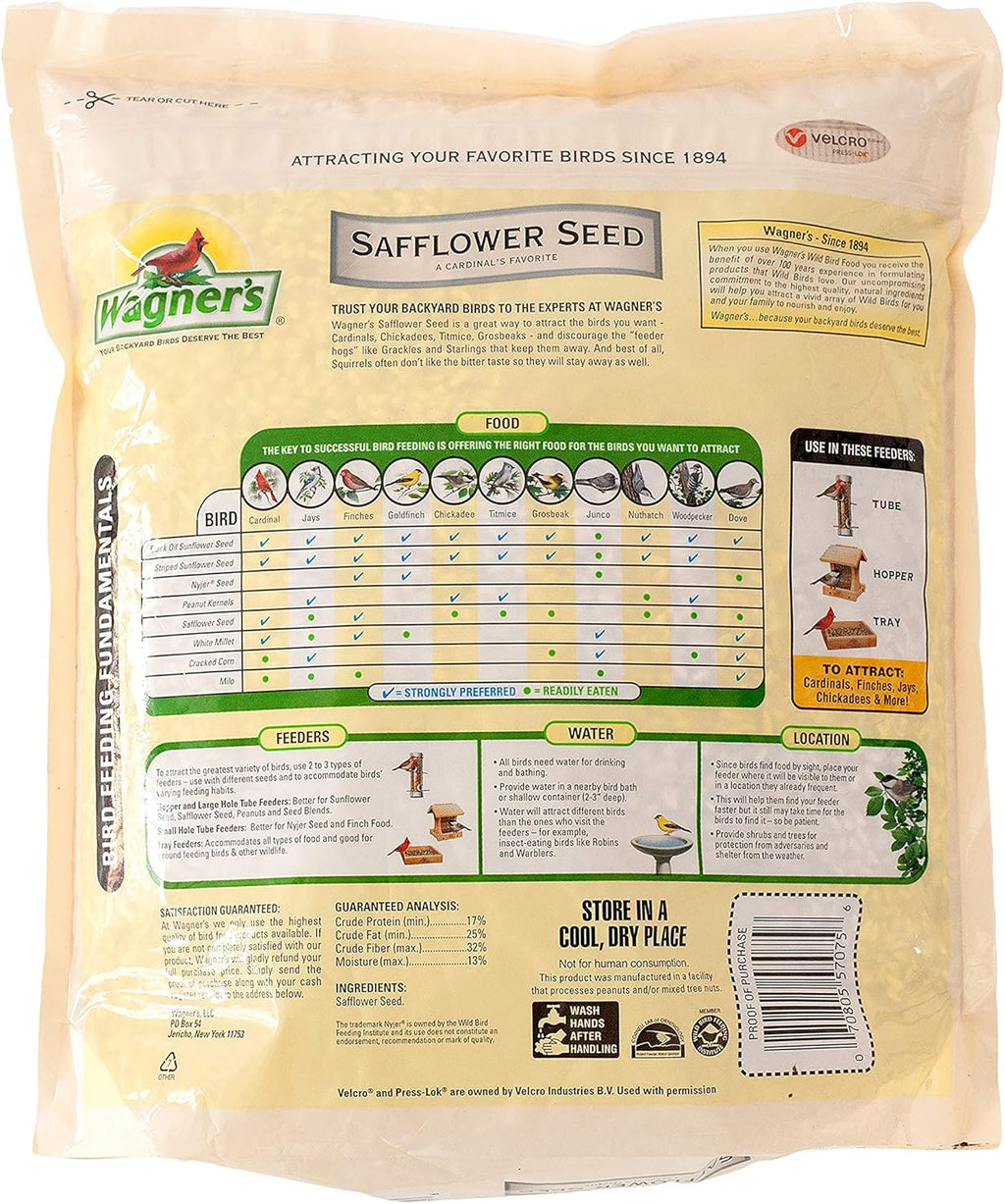 5-Pound Bag Safflower Seed Wild Bird Food D539105