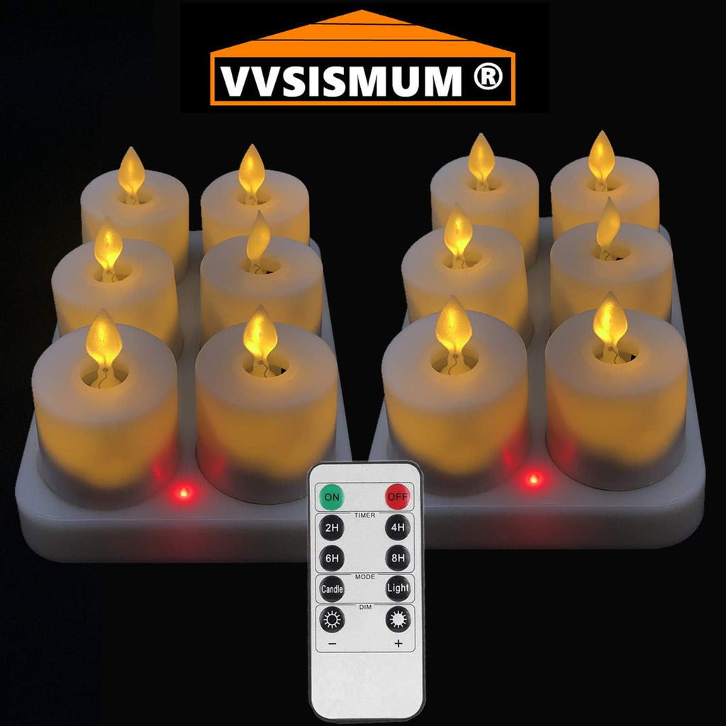 Rechargeable Led Flameless Candles with Remote & Timer G123305