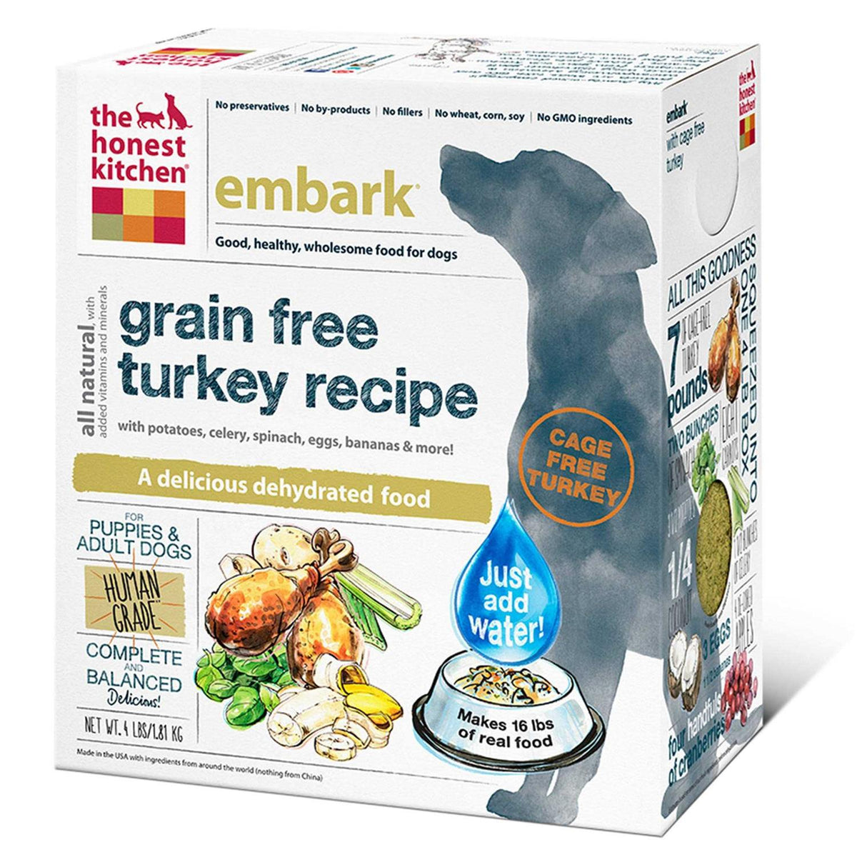 Dehydrated Grain Free Turkey Dog Food Z495643