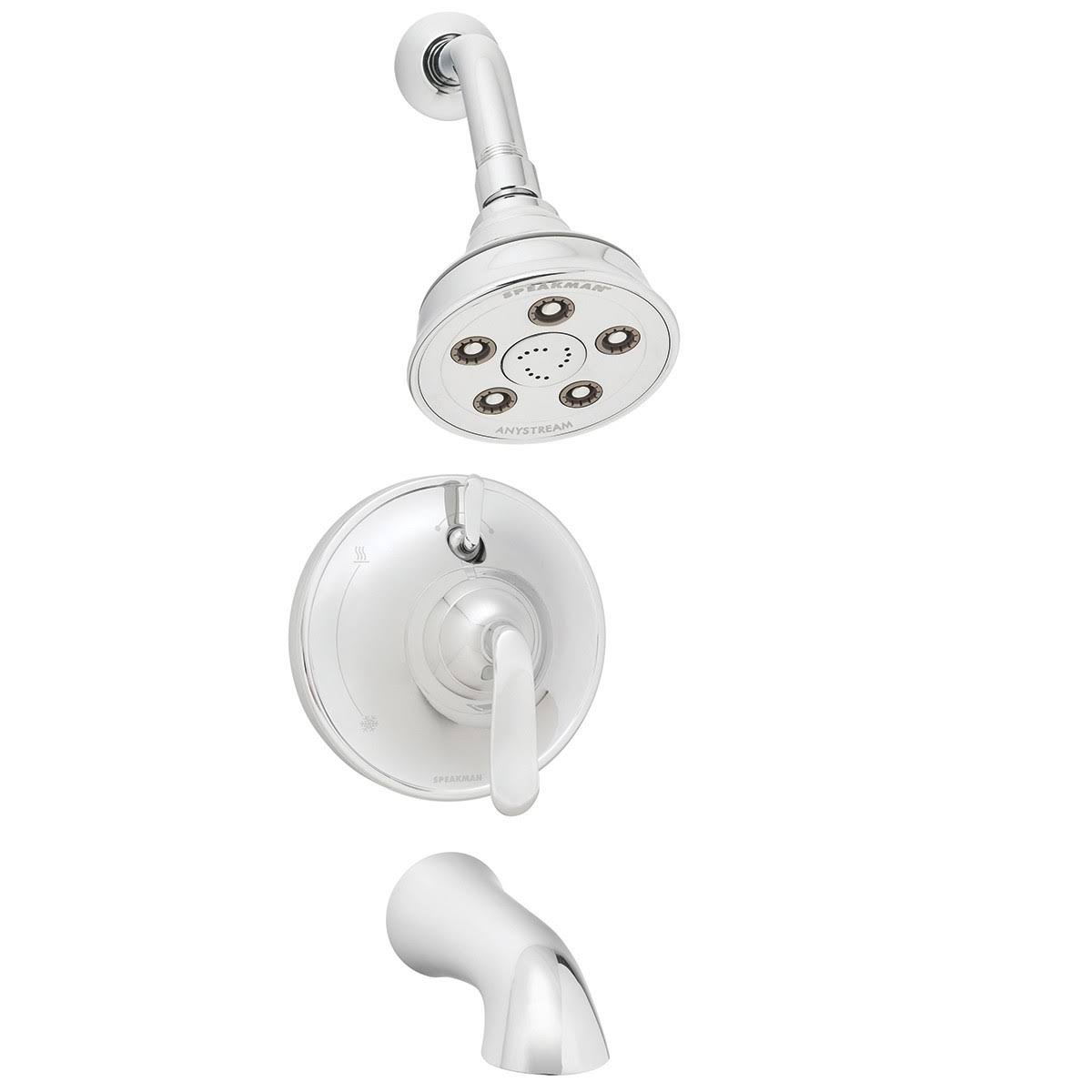 Chrome Shower and Tub Combination E867832
