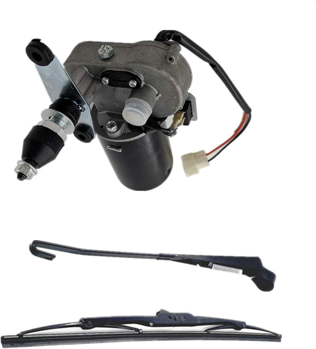 12V Universal Electric Windshield Wiper Motor Kit for UTV ATV Windshields, 17.7" Arm, 17.7" Blade Pack of 2 X261806