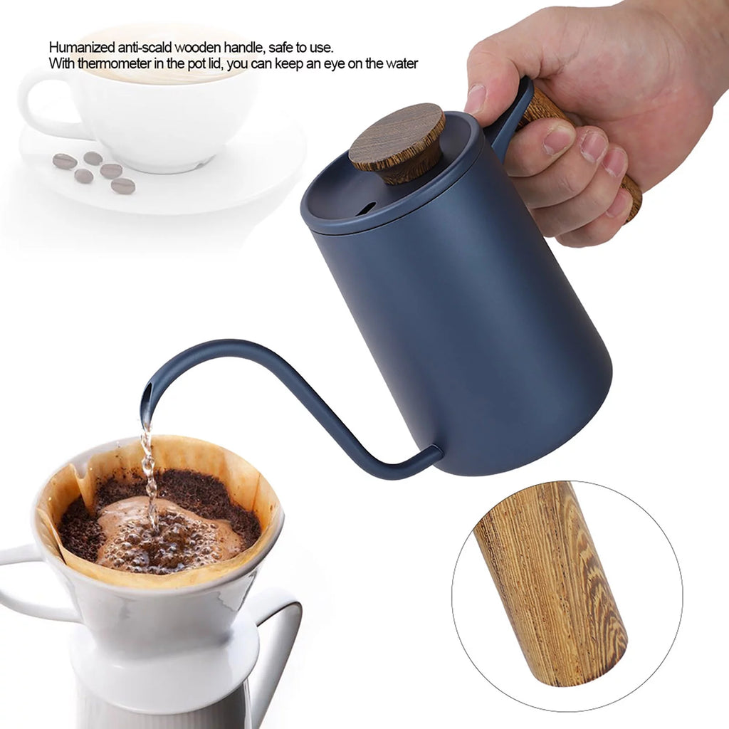 600ML Stainless Steel Gooseneck Drip Coffee Pot H2117