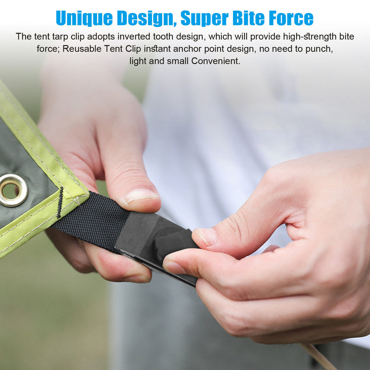 Reusable Heavy Duty Tent Clips for Tarp Awning Clamp Holder Y515