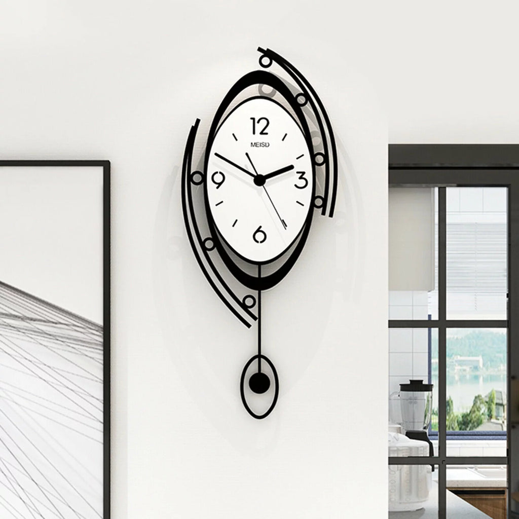 Large 3D Metal Wall Clock E85867