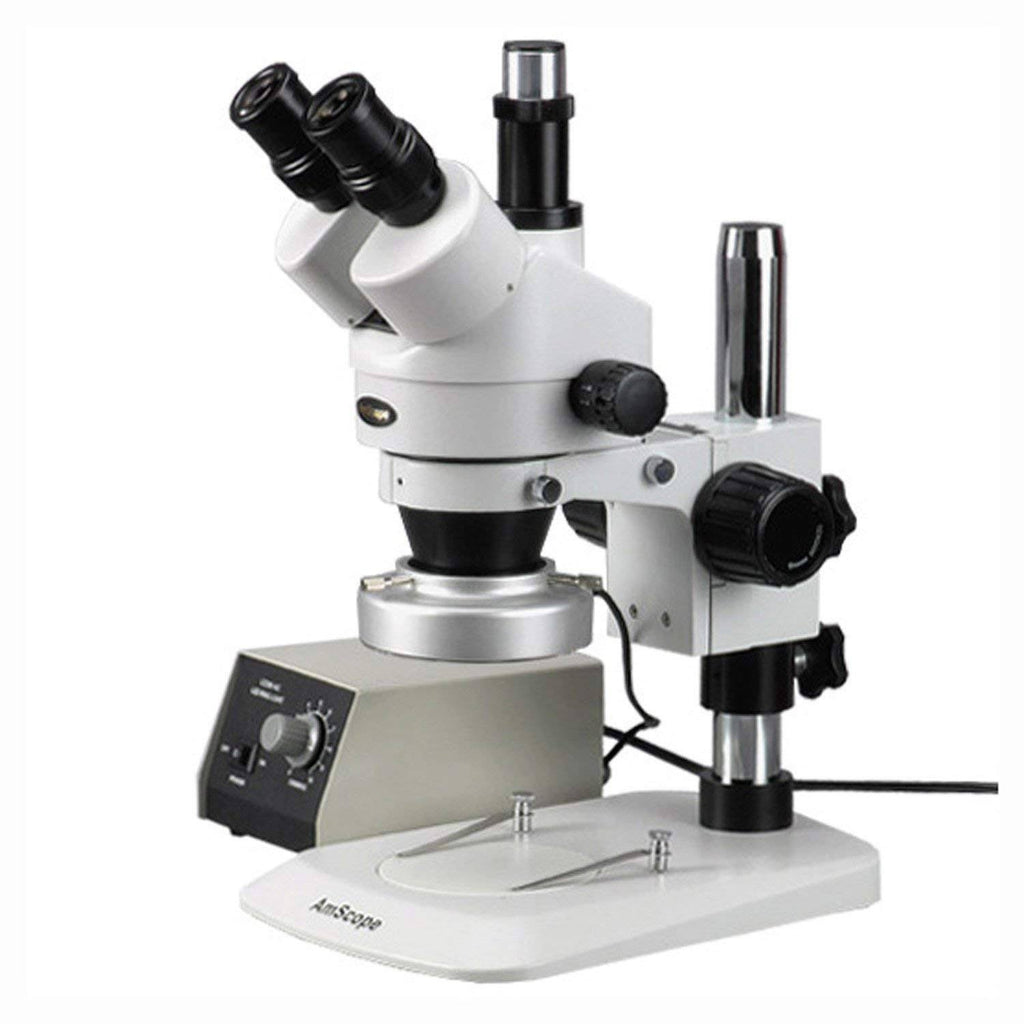 Trinocular Stereo Zoom Microscope, 7X-90X Magnification, 0.7x-4.5x Zoom Object E32060