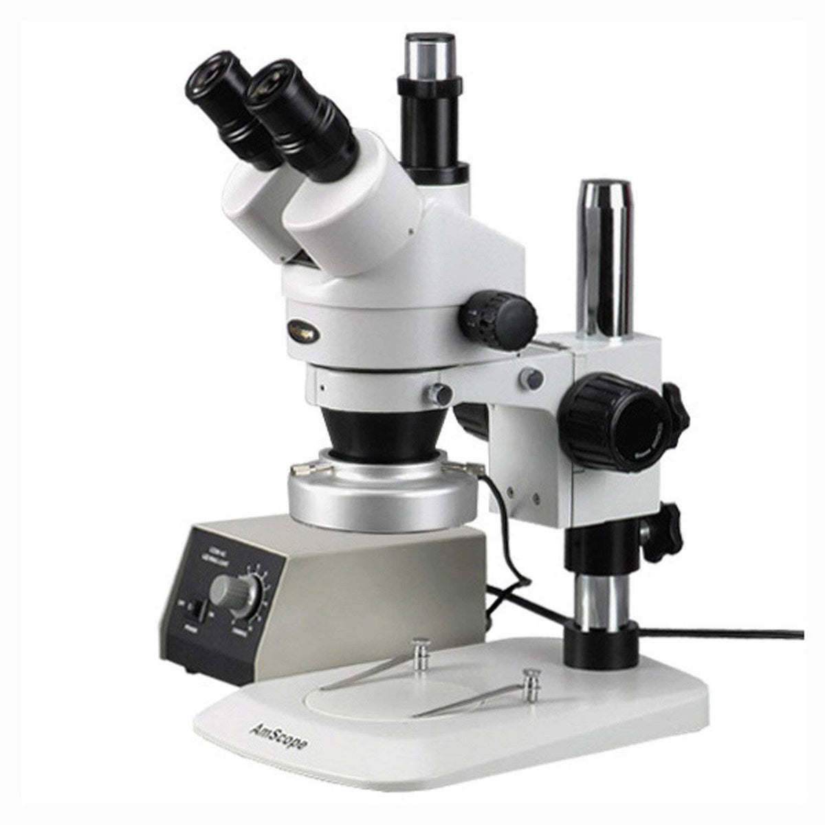 Trinocular Stereo Zoom Microscope, 7X-90X Magnification, 0.7x-4.5x Zoom Object E32060