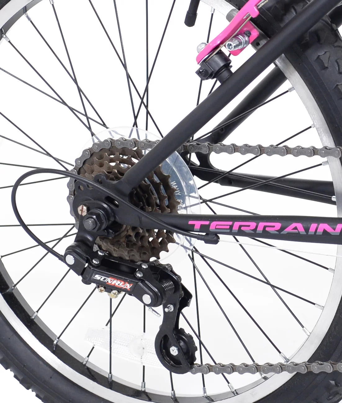 20-inch Girl's Mountain Child Bicycle Black/Pink L414