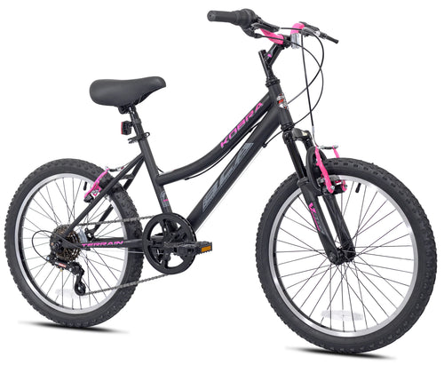20-inch Girl's Mountain Child Bicycle Black/Pink L414