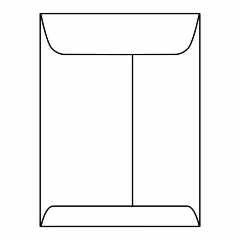 White Kraft Open End Catalog Envelopes, 5-1/2 x 7-1/2 inch, Box of 500 T1661