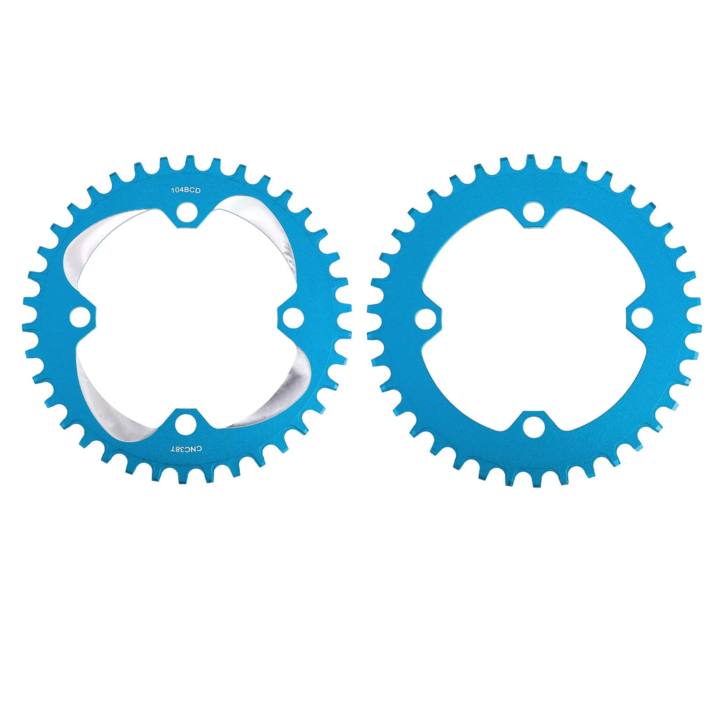 170mm Mountain Bike Square Taper Crankset 104 BCD 38T Blue B908394