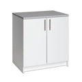 White 32 Storage Cabinet with 1 Adjustable Shelf F8934