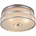 3-Light Flush Mount Burnished Brass Y5587