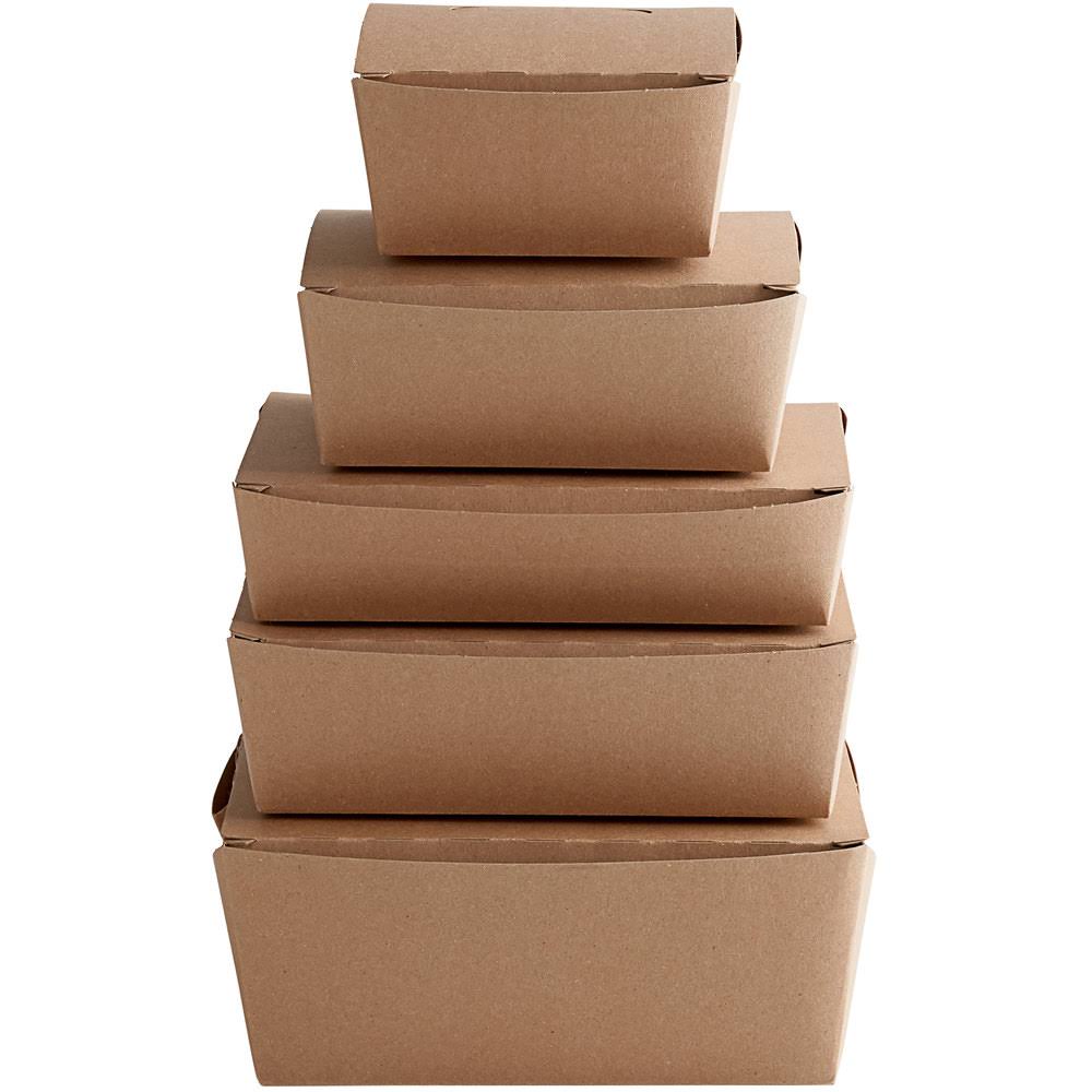 Kraft Microwavable Paper Take-Out Container - 240/Case C4313