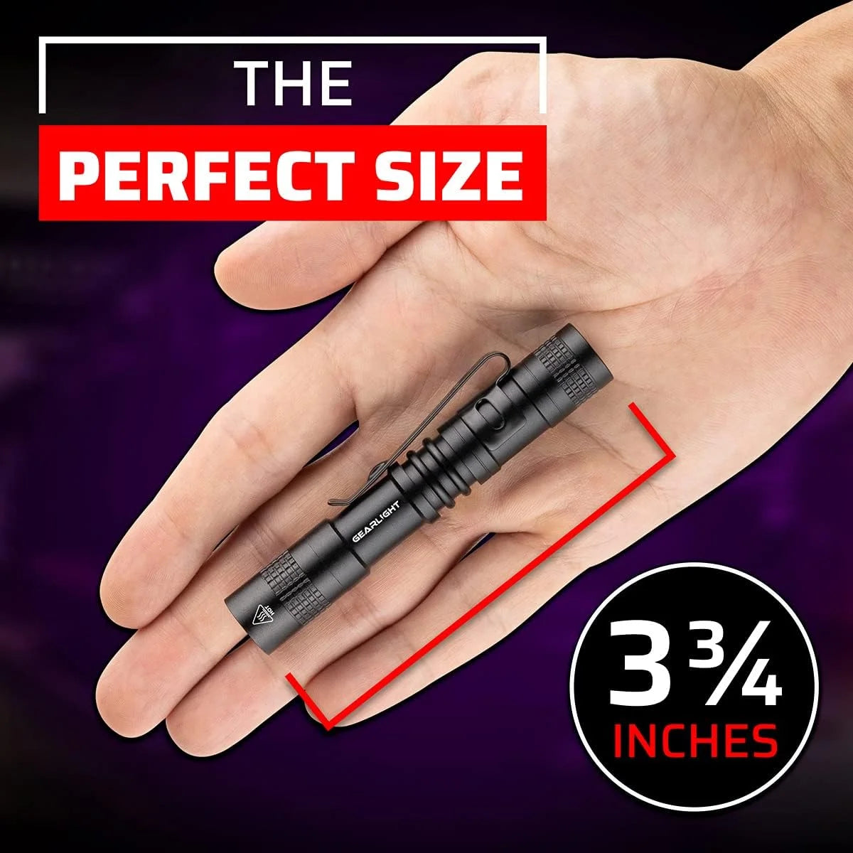 Black Light UV Flashlight 2 Pack 365 nm Mini Blacklight Pen Flashlight C843