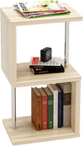 Walnut 5-Tier Steel Frame Ladder Bookshelf R2426