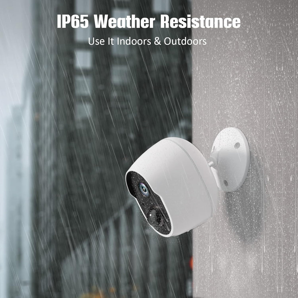 Wireless Security Camera Outdoor, 1080P Battery Powered WiFi Camera, IP65 Weatherproof T97844