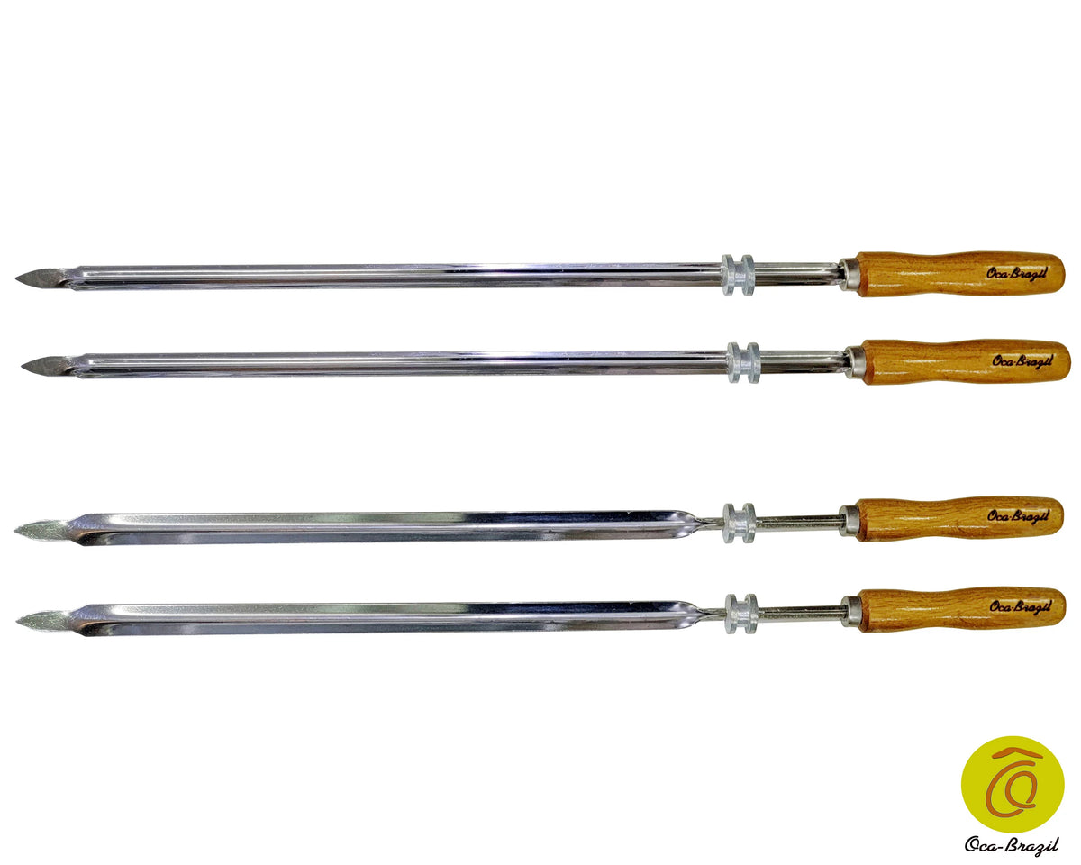 Set of 4 Brazilian Skewers 28" S84334