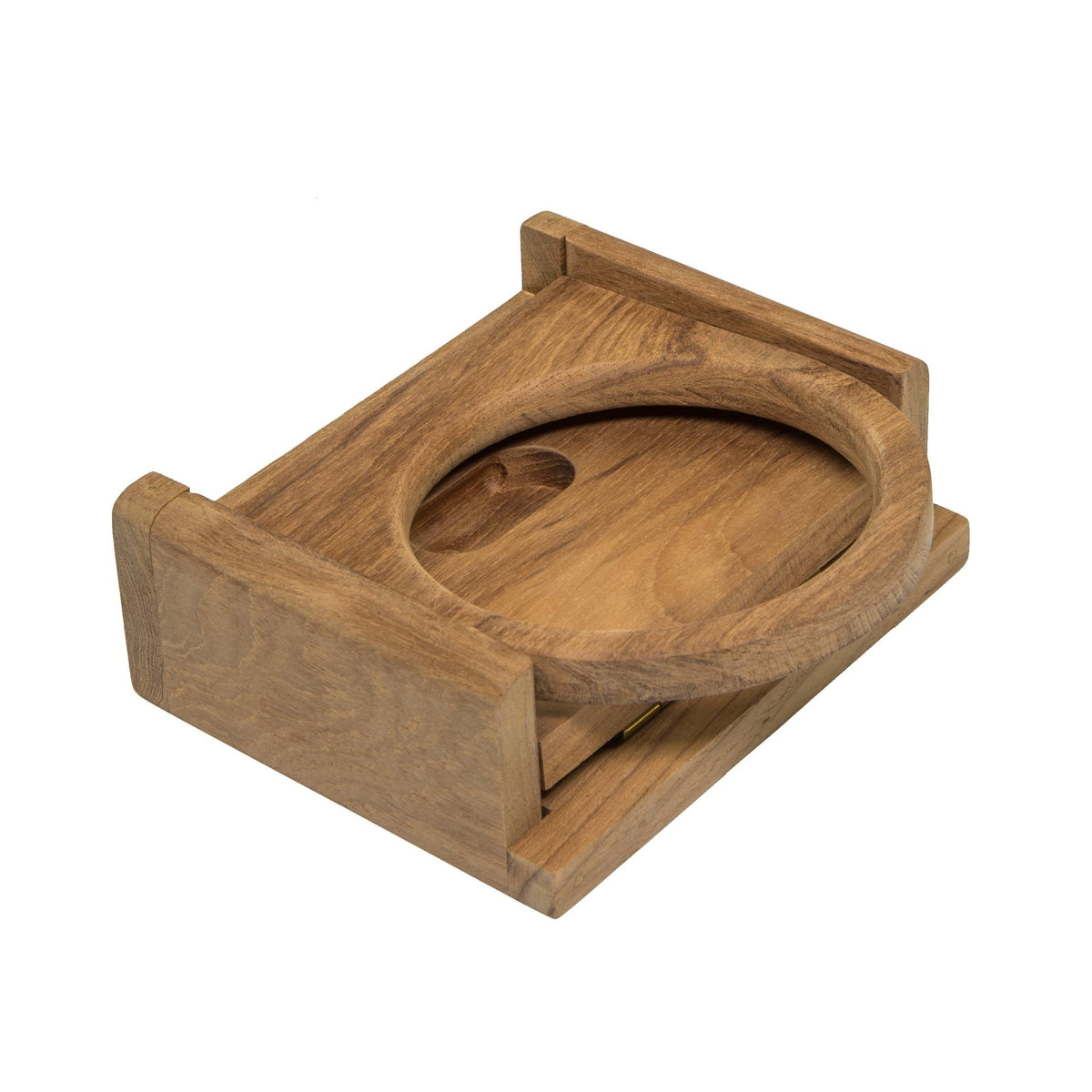 Teak Folding Insulated Drink Holder K641