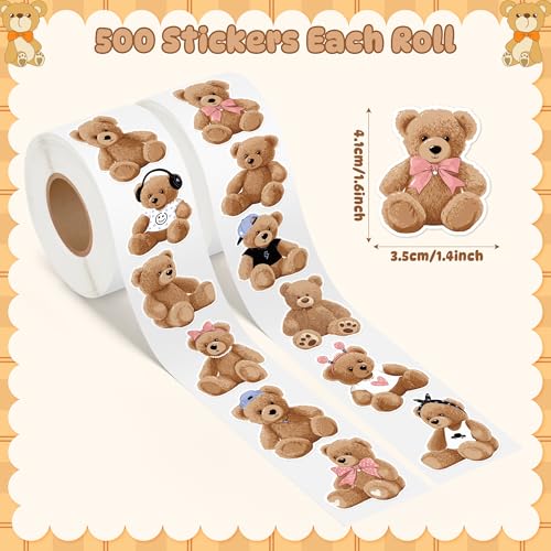 1000Pcs Green Christmas Tree Stickers S338
