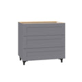 3-Drawer Base Cabinet in Gray Z340
