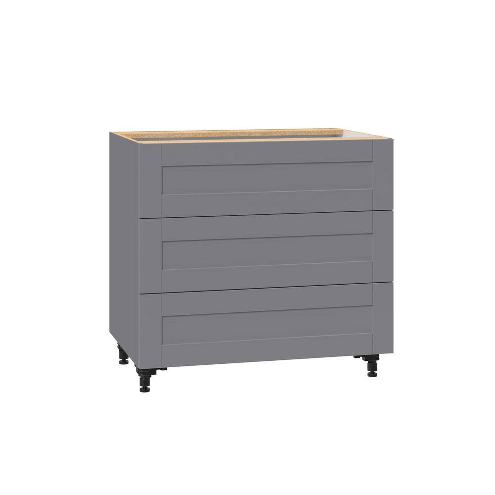 3-Drawer Base Cabinet in Gray Z340