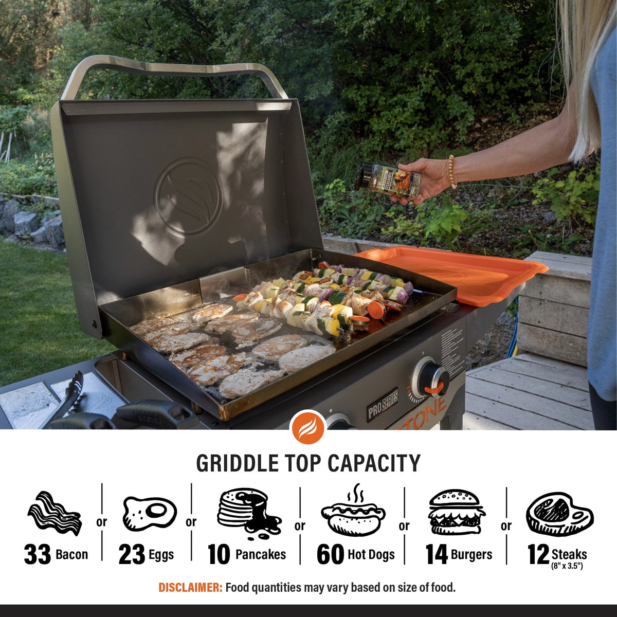 2 Burner Propane Griddle with Hood X3162