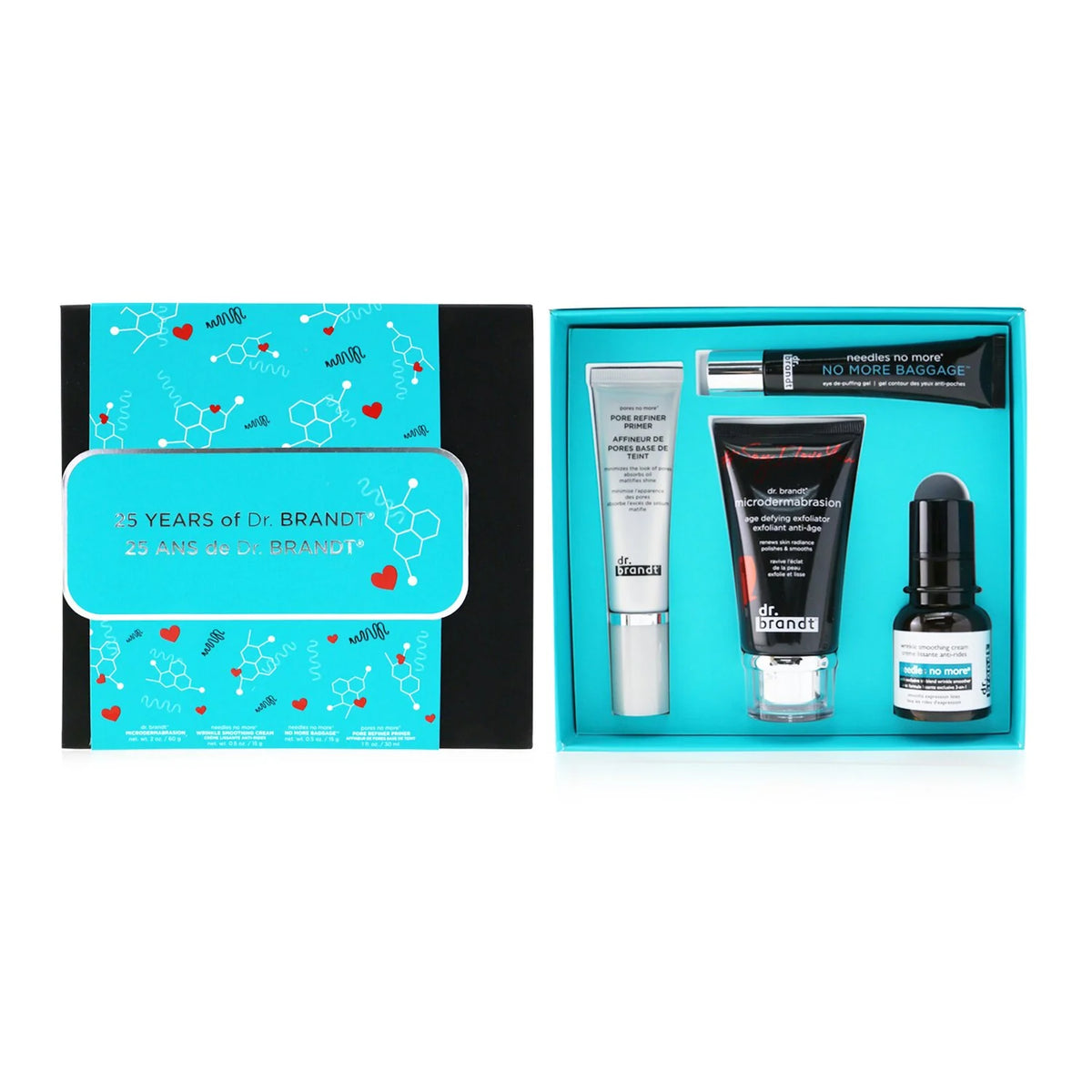 Microdermabrasion 60g + Wrinkle Smoothing Cream 15g + Pore Refiner Primer 30ml + No More Baggage 15g 4pcs Kit O81298