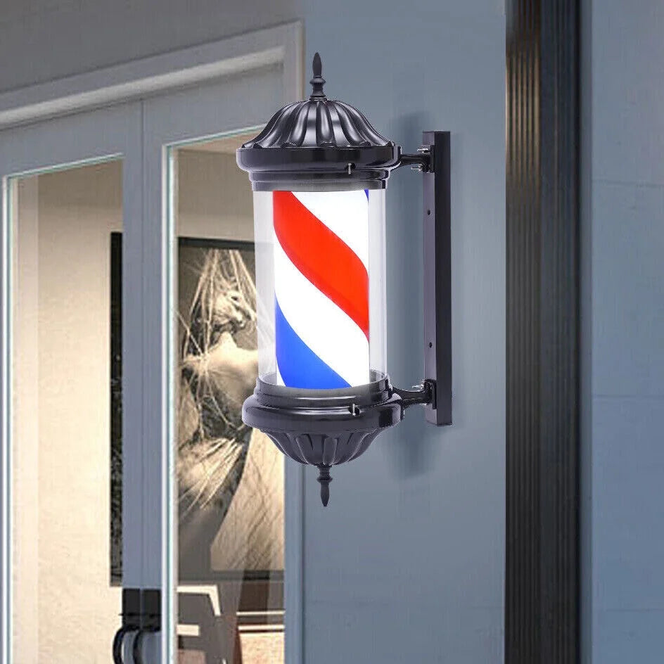 28" Rotating Barber Shop Pole Light B305622