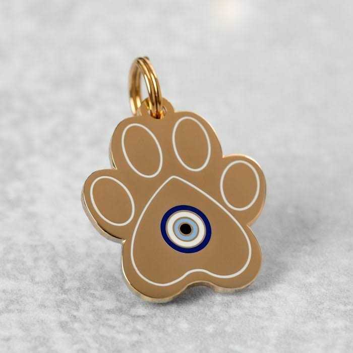 Evil Eye Paw ID Tag Z23999