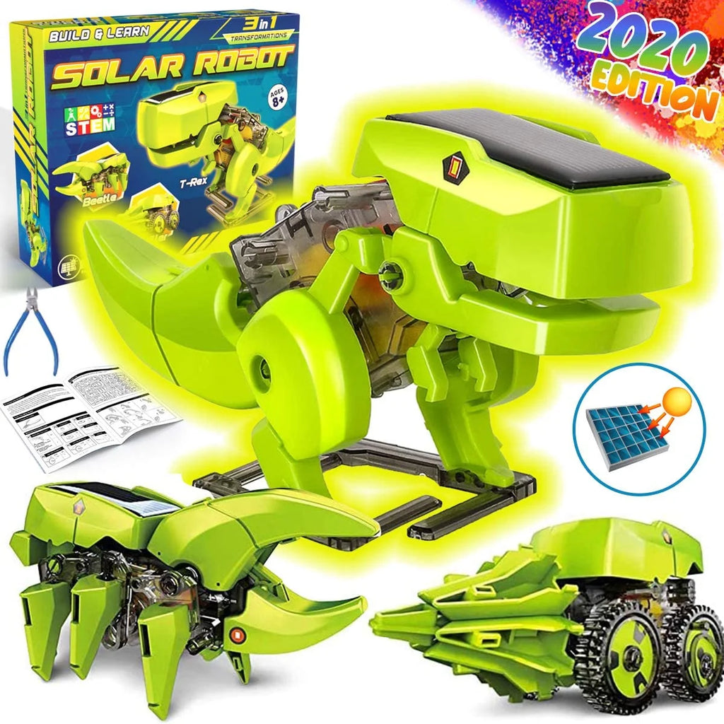 STEM Robot Building Kit 3 in 1 Solar Dinosaur Desk Robot Y315988