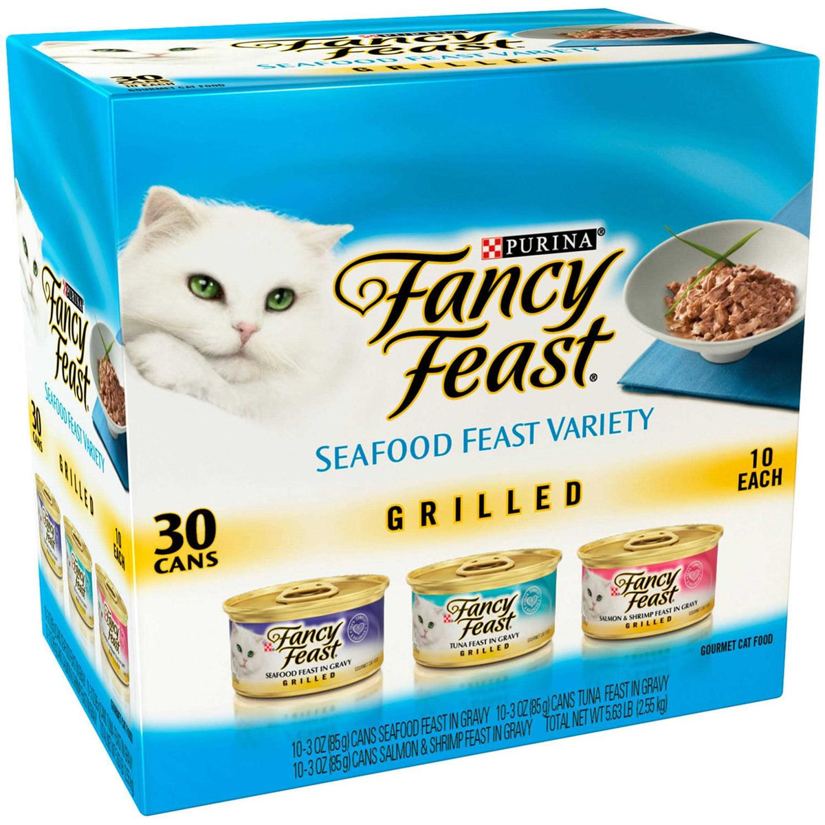 Wet Cat Food Variety Pack Seafood Grilled Collection C922359