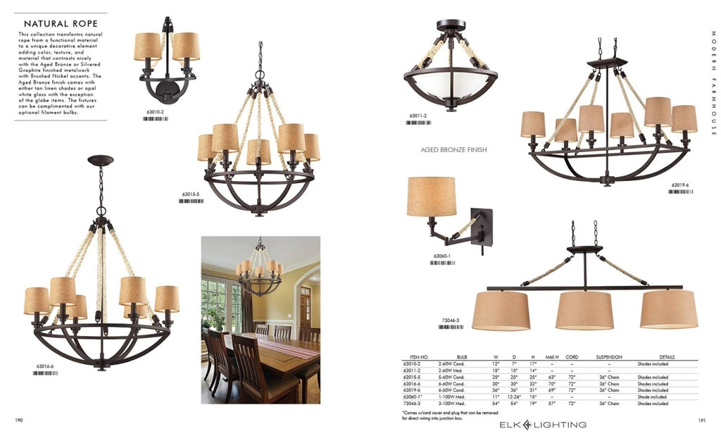 Natural Rope 2 Light Sconce G66962