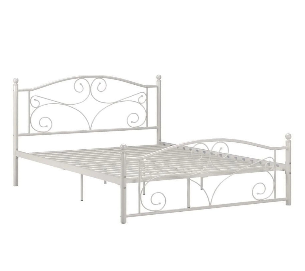 White Metal Platform Bed Z8789
