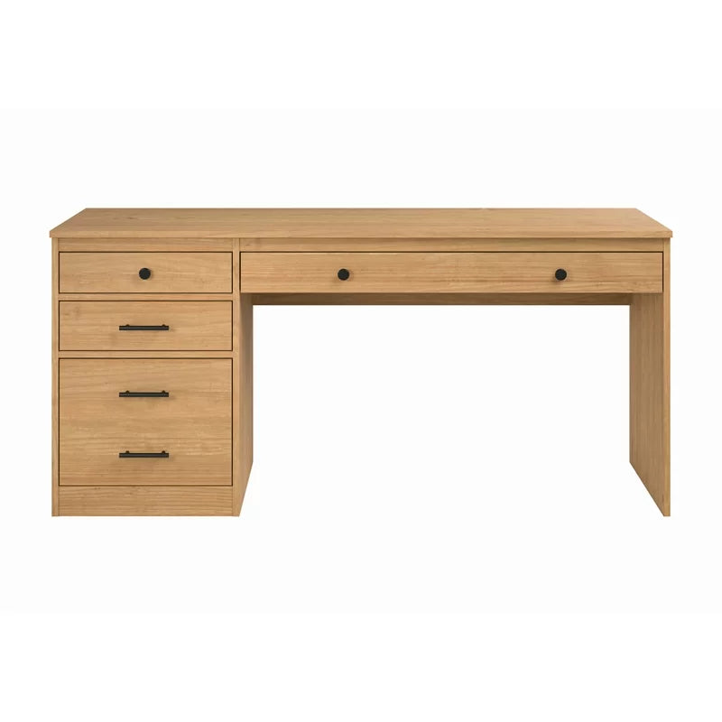 Wood Desk with File Cabinet R3660