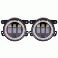 Fog Lights with Black Face and Full Halo 4 Inch U963