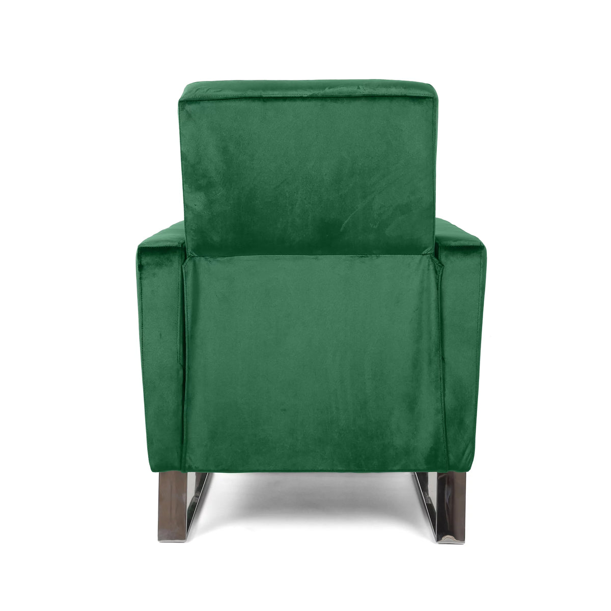Green Velvet Push Back Recliner Y791
