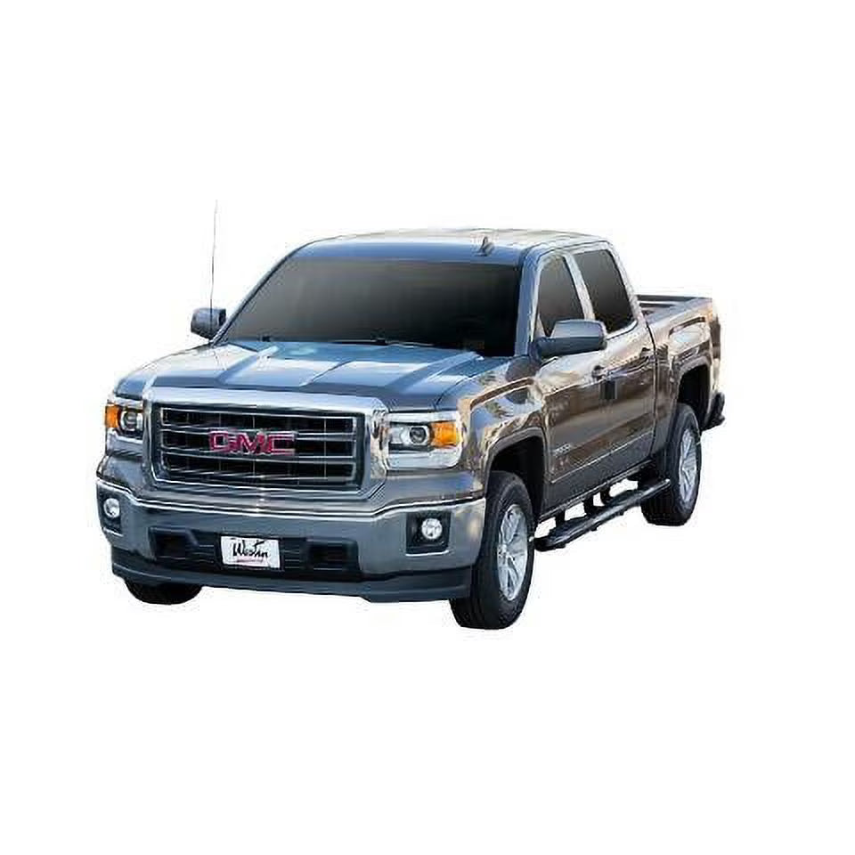 Oval Nerf Step Bars for 2015-2018 Chevrolet Silverado 1500 Crew R608