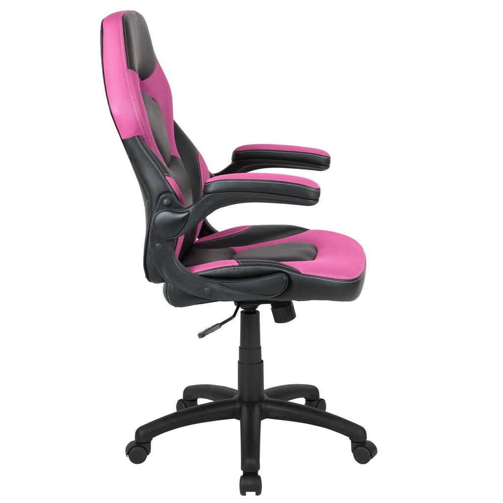 Pink/Black LeatherSoft Gaming Chair O270