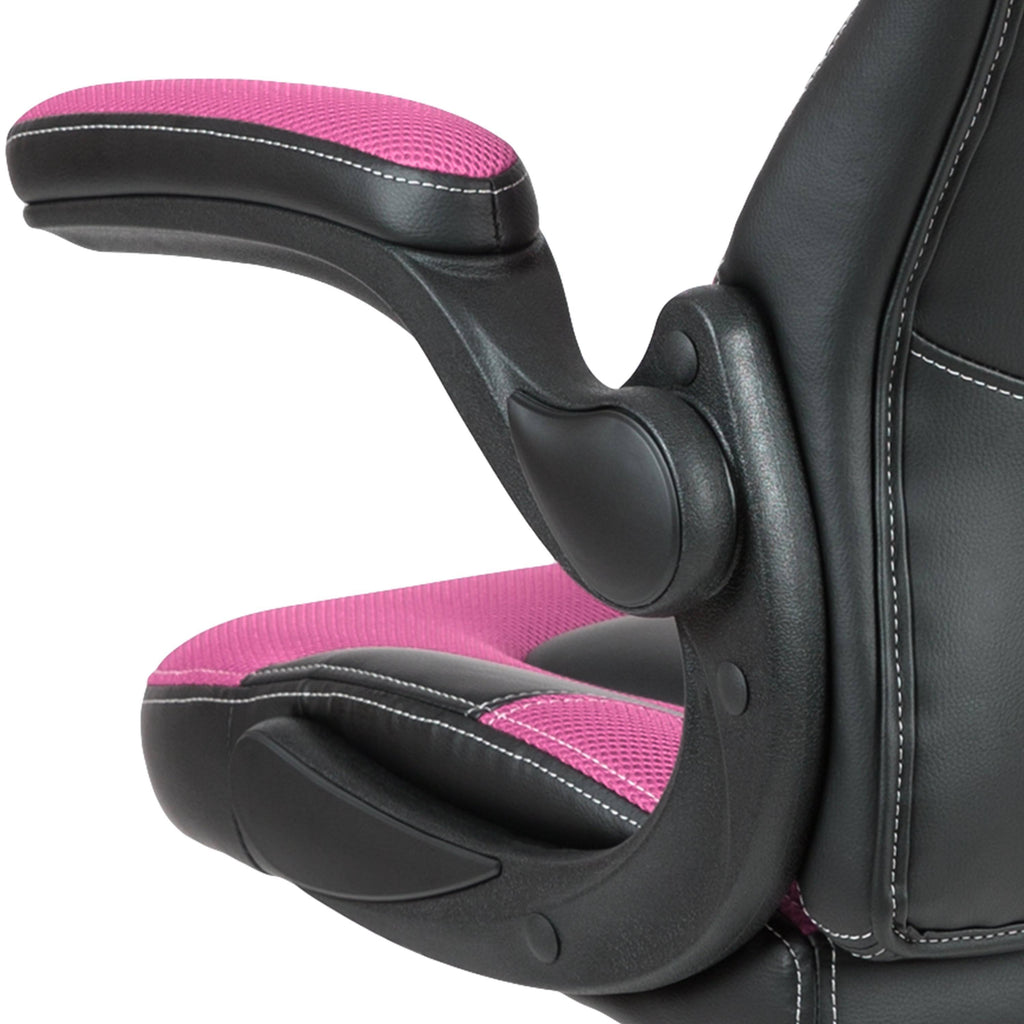 Pink/Black LeatherSoft Gaming Chair O270
