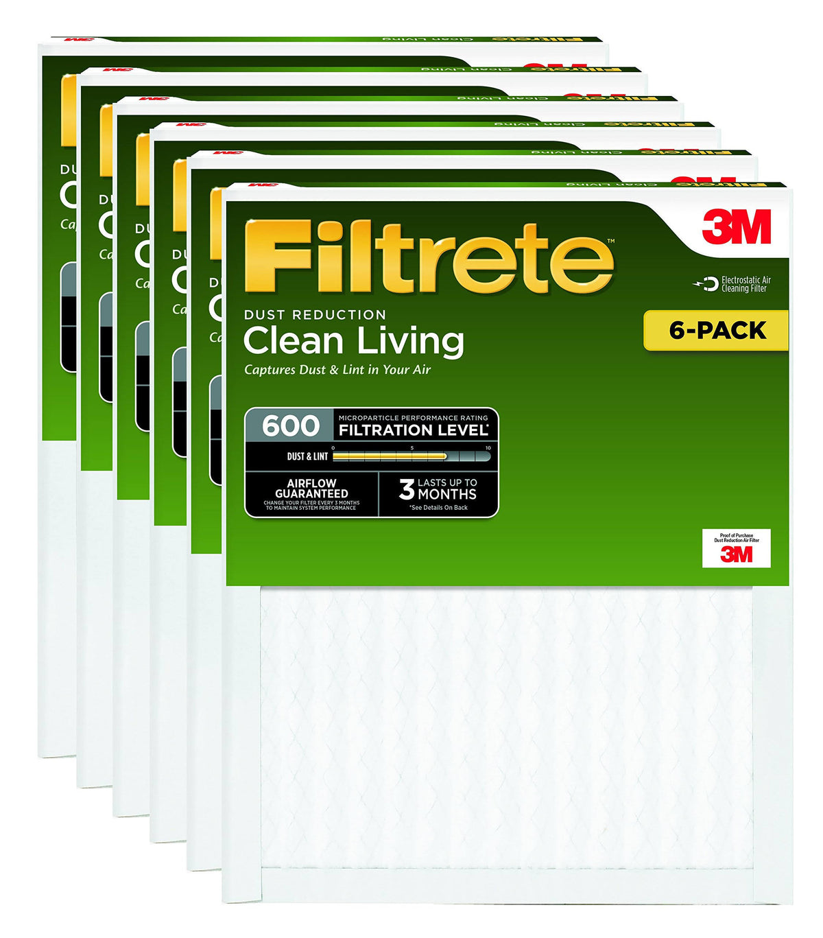 12 x 24 x 1-Inches 6-Pack Dust Reduction S9226