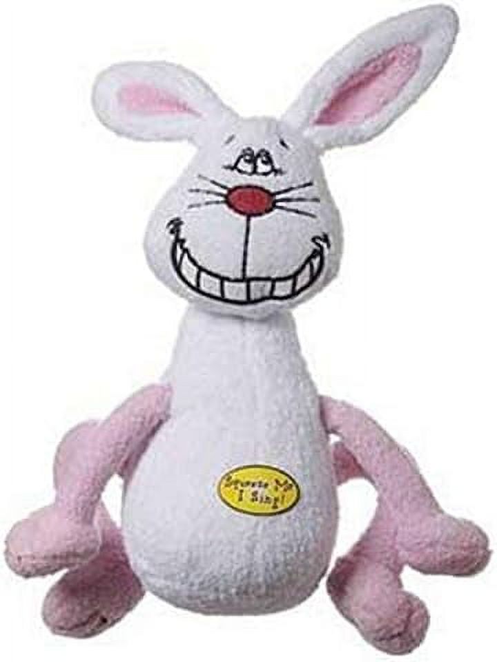 White Rabbit Plush Dog Toy, 8-Inch X297