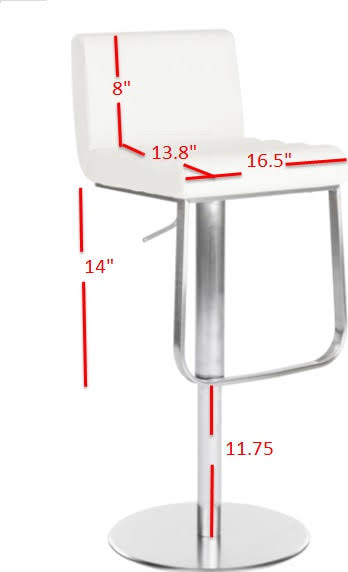Black Gas Lift Swivel Bar Stool M163867