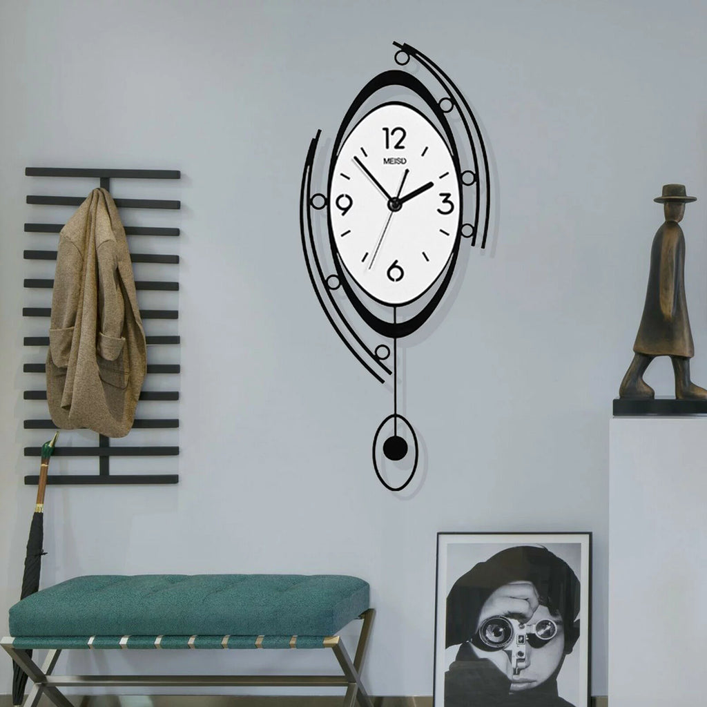 Large 3D Metal Wall Clock E85867