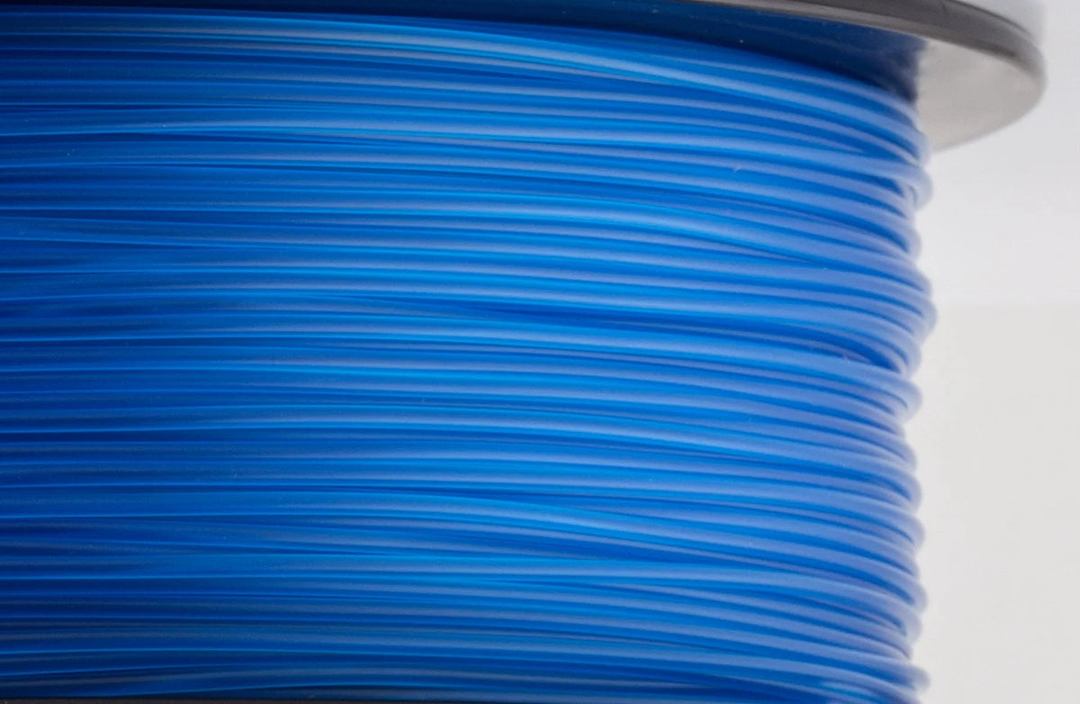 PLA 3D Printer Filament 1.75 mm 1 kg Spool Transparent Blue N1615