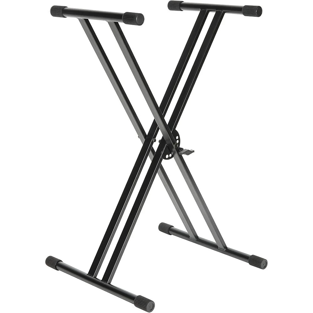 Black Double-Braced Keyboard Stand F801