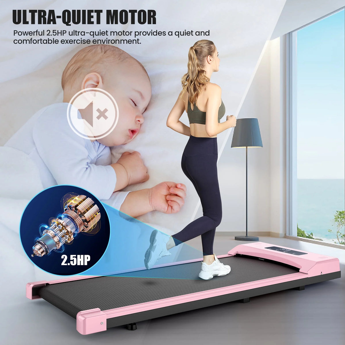 2.5HP Quiet Compact Walking Pad G513555