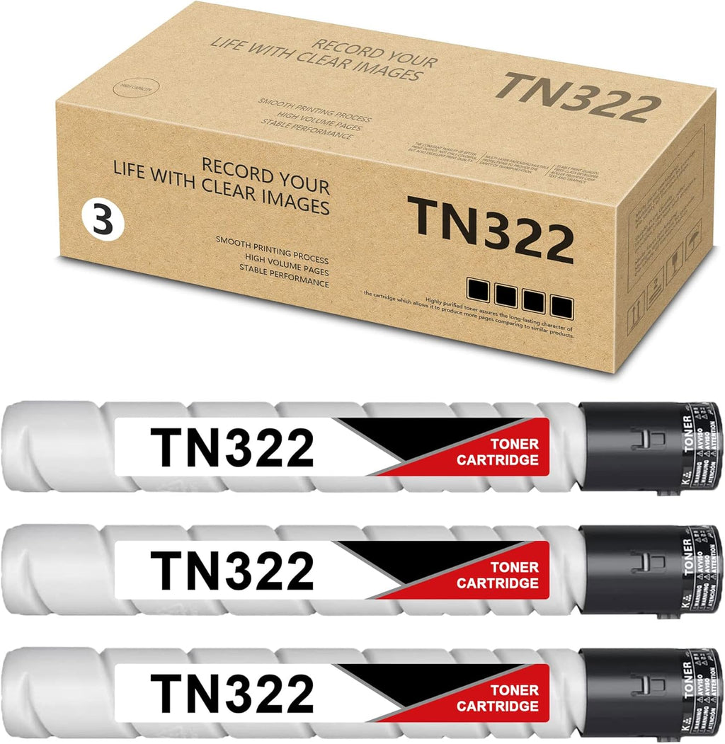 3 Pack Black Toner Cartridge for Konica Minolta Bizhub 364 224 284 A6511